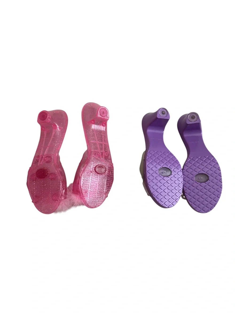 Lot of 2 Toddler Princess Play Shoes Mermaid Unicorn Purple Pink